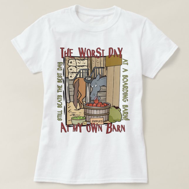 Horse Lovers Gifts T-Shirt (Design Front)