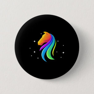 Horse Lovers Horseck Riding Equestrian Colourful  6 Cm Round Badge