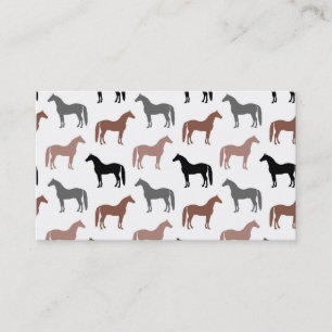 Horse Lover's Pattern Business Card