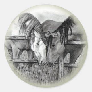 Horse Lovers: Pencil Art: Stickers