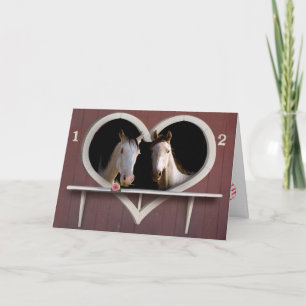 Horse Lovers Valentine Photo Card