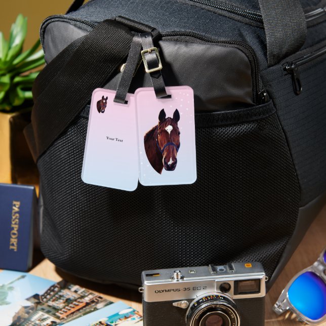 Horse Luggage Tag (Front & Back)