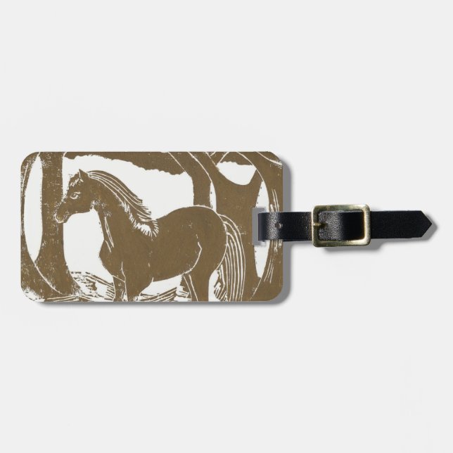 Horse Luggage Tag (Front Horizontal)