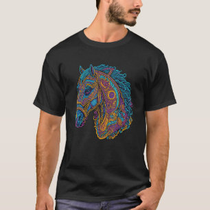 Horse Mandala Style Graphic T-Shirt