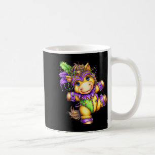 Horse Mardi Gras Nola Mask Beads Cute Kids Boys Gi Coffee Mug