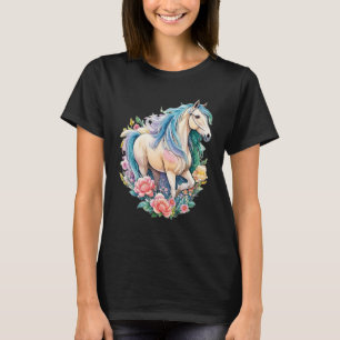 Horse Mare in Pastel Beautiful Children s Horse Ar T-Shirt