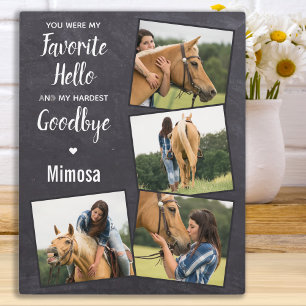 Horse Memorial 4 Photo Collage Plaque