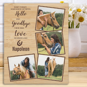Horse Memorial Equine 4 Photo Plaque