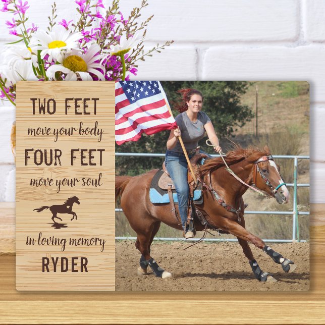 Horse Memorial Equine Keepsake Photo Plaque (Creator Uploaded)