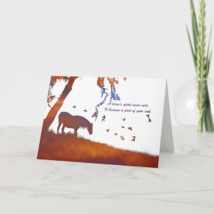 Horse Memorial, Loss of Horse Sympathy Card
