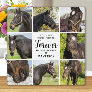 Horse Memorial Personalised 8 Pet Photo Collage Plaque