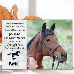 Horse Memorial Personalised Equestrian Keepsake Plaque