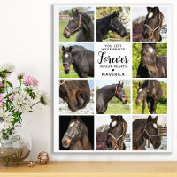 Horse Memorial Personalised Pet Photo Collage