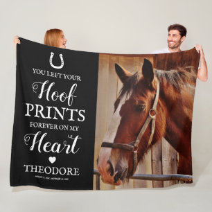 Horse Memorial - Pet Sympathy Fleece Blanket