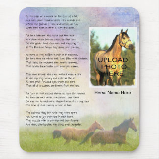 Horse Memorial Rainbow Bridge for Horse Customise Mouse Mat