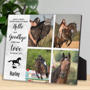 Horse Memorial Remembrance Photo Collage Plaque
