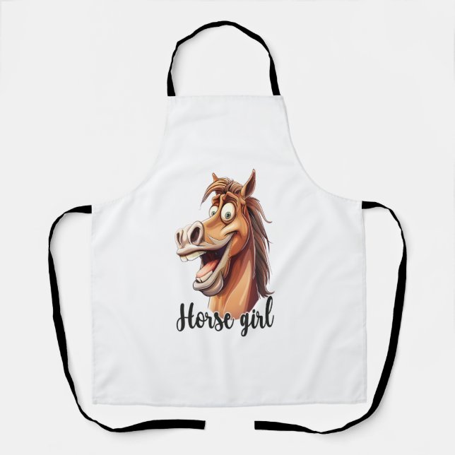 Horse Mountain Forest Landscape Apron (Front)