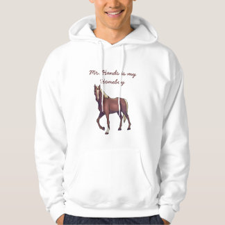 horse, Mr. Hands is my homeboy Hoodie