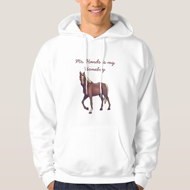 horse, Mr. Hands is my homeboy Hoodie (Front)
