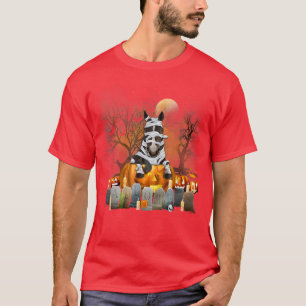 Horse Mummy Witch Pumpkin Halloween Costume Farmer T-Shirt