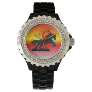 Horse - Mustang clock Watch