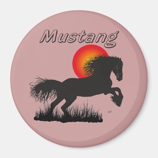Horse - Mustang Magnet (Front)