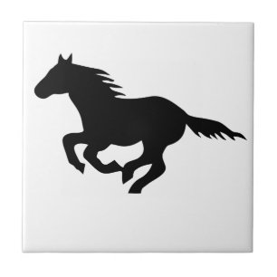horse mustang riding tile