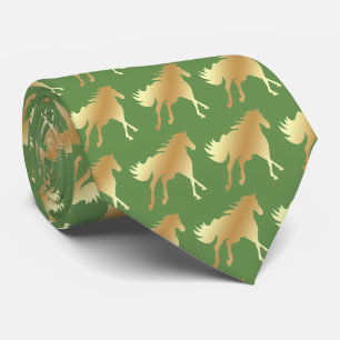 Horse Mustang Team Mascot  Football Necktie