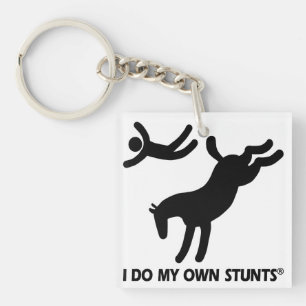 Horse My Own Stunts Key Ring