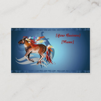 Horse N Bright Feathers Business Card