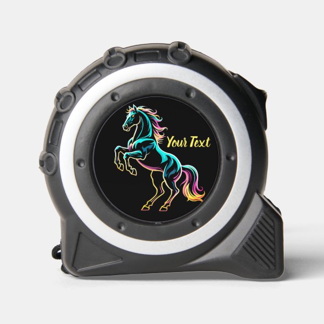 Horse Neon Light Glitch Retro Style 1 (Front)