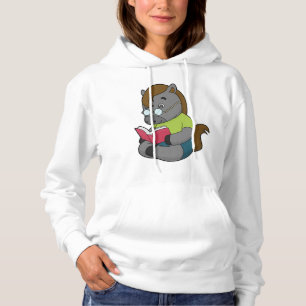 Horse Nerd Book Glasses Hoodie
