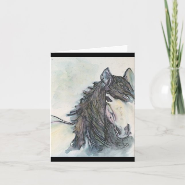 Horse note card (Front)