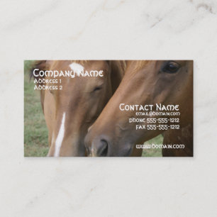 Horse Nuzzle Business Card