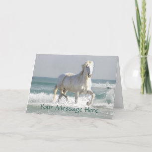 Horse Ocean Beauty Greeting Card