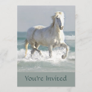 Horse Ocean Beauty Invitation