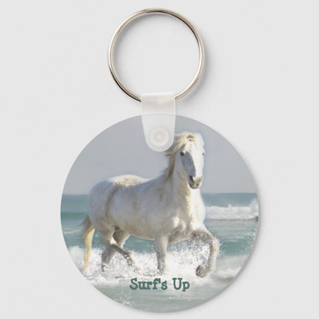 Horse Ocean Beauty  Keychain (Front)