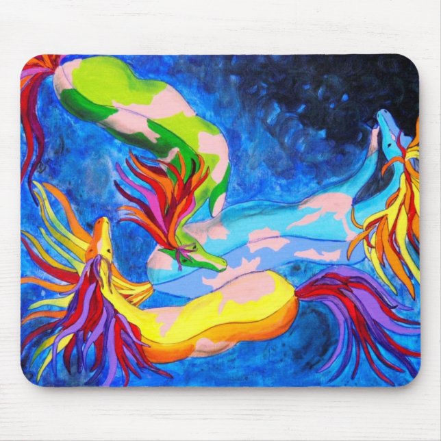 Horse of a Different Colour Mouse Mat (Front)