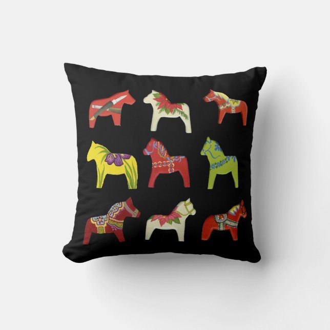 Horse of a different colour Pillow (Front)