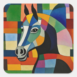 Horse of Colours Square Sticker