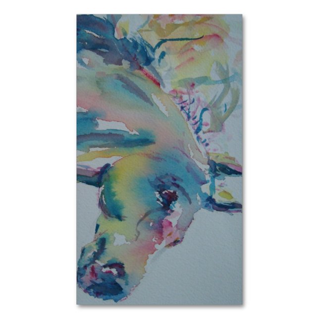 Horse of Many Colours Magnetic Business Card (Front Vertical)