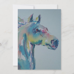 Horse of Many Colours Thank You Card