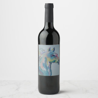 Horse of Many Colours Wine Label