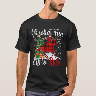 Horse Oh What Fun It is to Ride Christmas Xmas Gir T-Shirt
