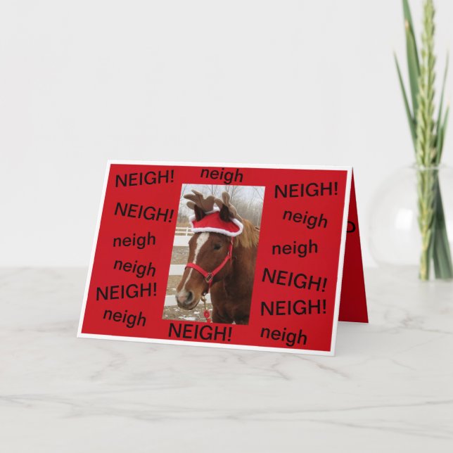 Horse on a Christmas Card (Front)