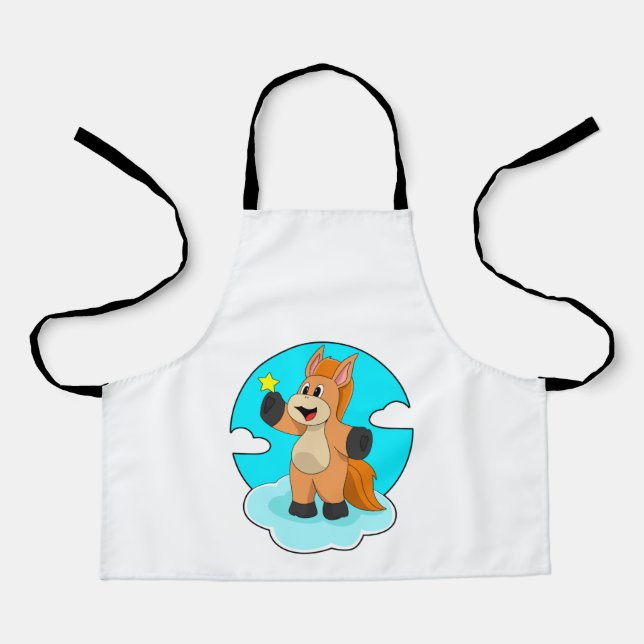 Horse on Clouds Apron (Front)