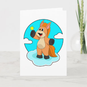 Horse on Clouds Card