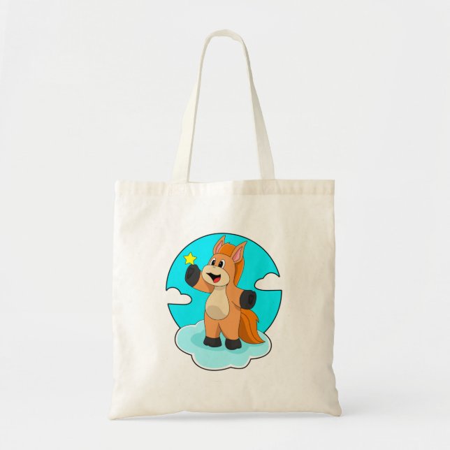 Horse on Clouds Tote Bag (Front)