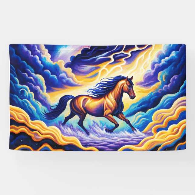 horse on the clouds banner (Horizontal)