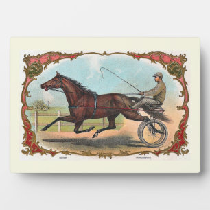 Horse On Wheels Vintage Horse Racing Horse Plaque